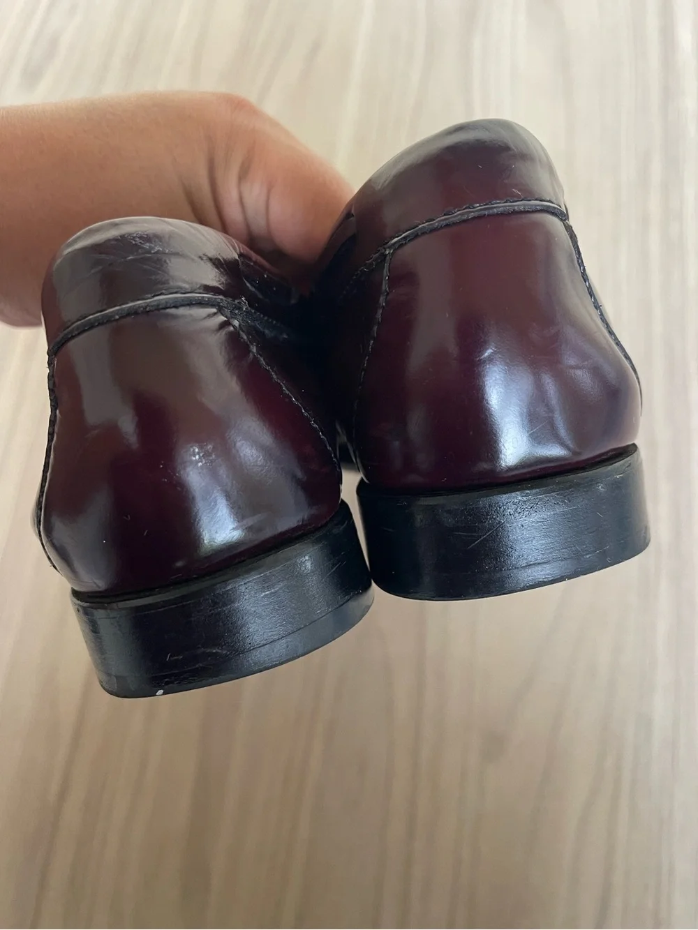 G.H. Bass & Co. Burgundy Tassel Kiltie Loafers